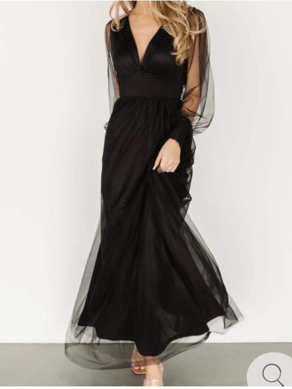 Baltic Born Layla Tulle Maxi Dress Size Large - Picture 5 of 5